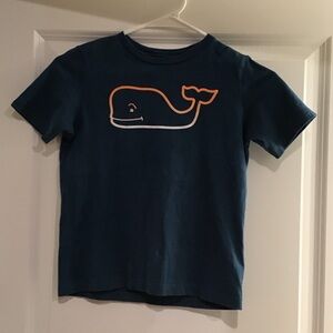 Vineyard Vines Kids Navy Whale Tee